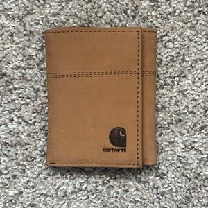Carhartt Brown Leather Tri-Fold Wallet